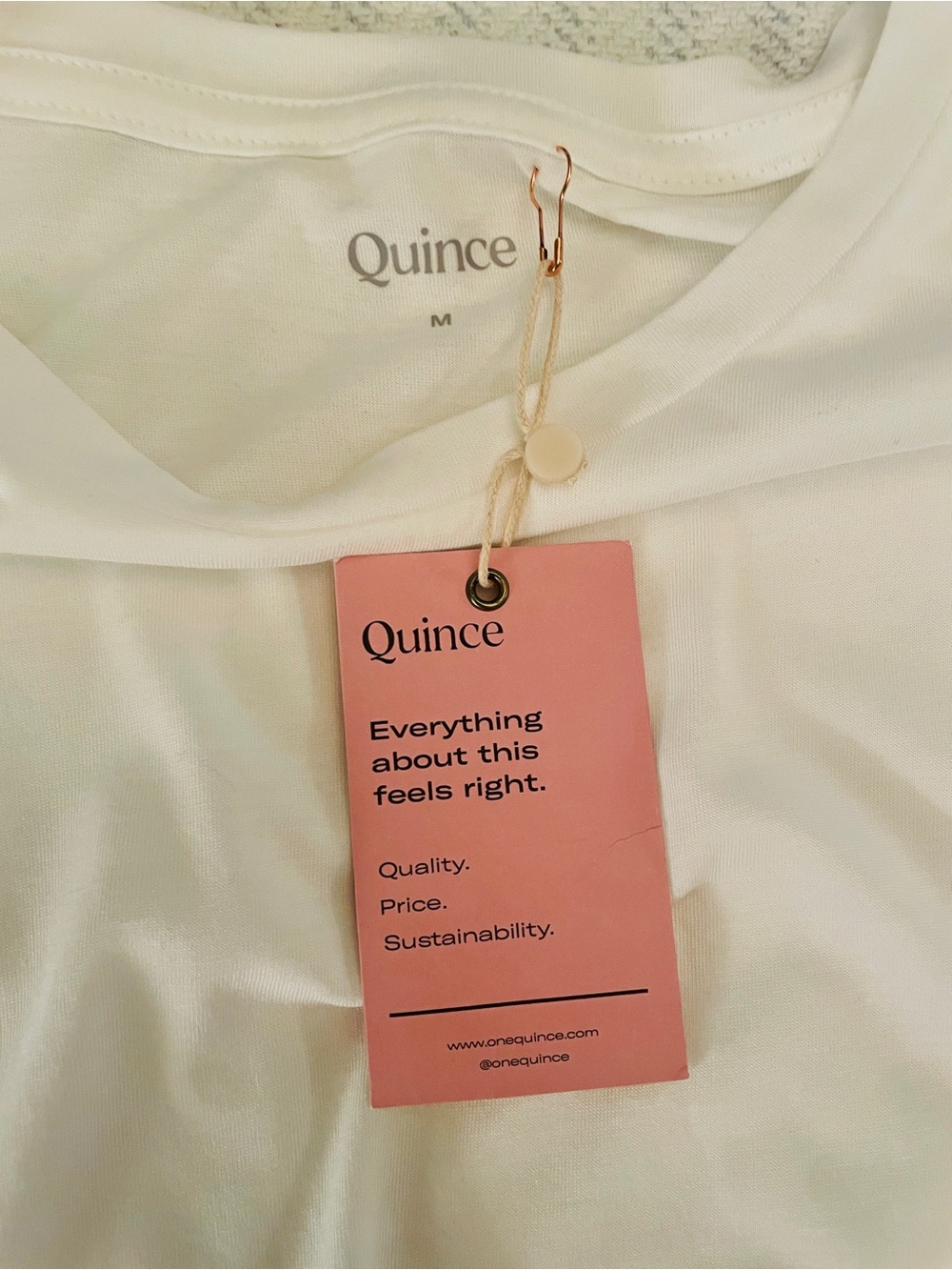 NWT Quince Cotton Modal Crewneck Swing T-Shirt Bundle - Set of 2 (Medium) - Picture 6 of 7